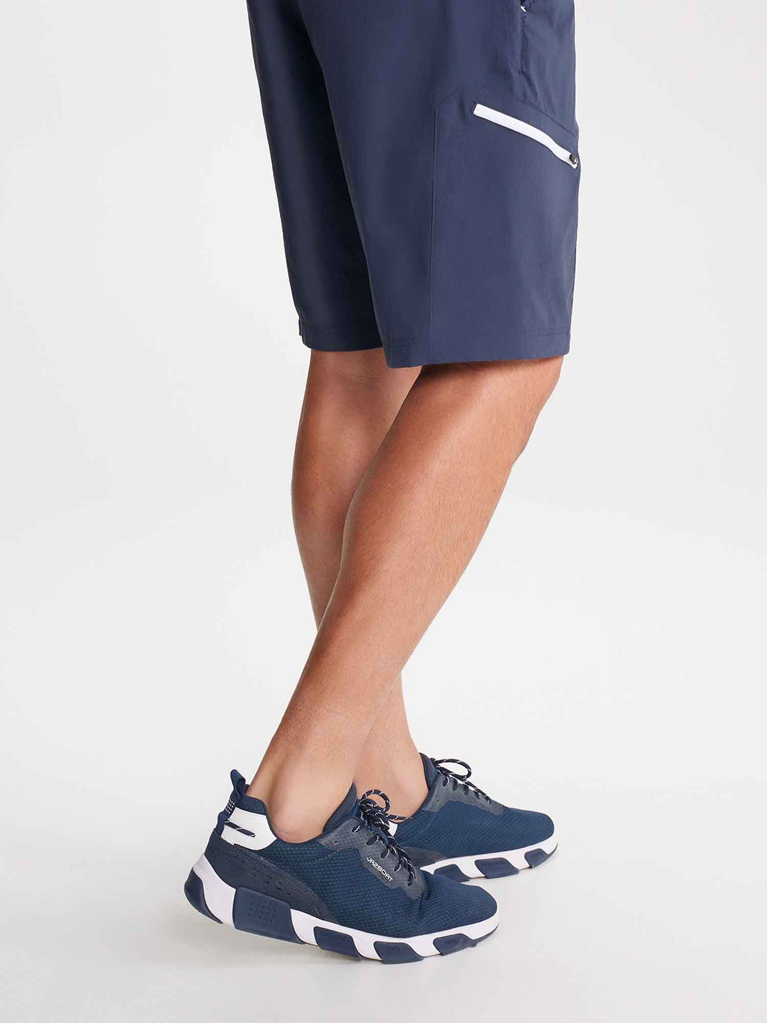 Short Homme Ceinture Elastiquée Avec Poches Marine