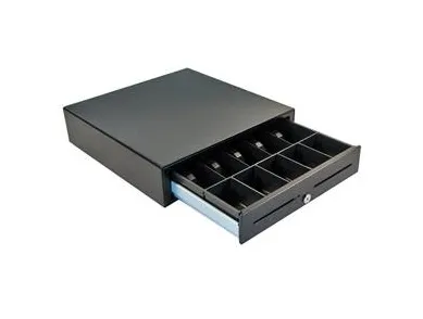 APG Cash Drawer 4000 Slide-Out, Elektronisk pengeskuffe, Stål, Sort, 12, 24 V, 457 mm, 424 mm