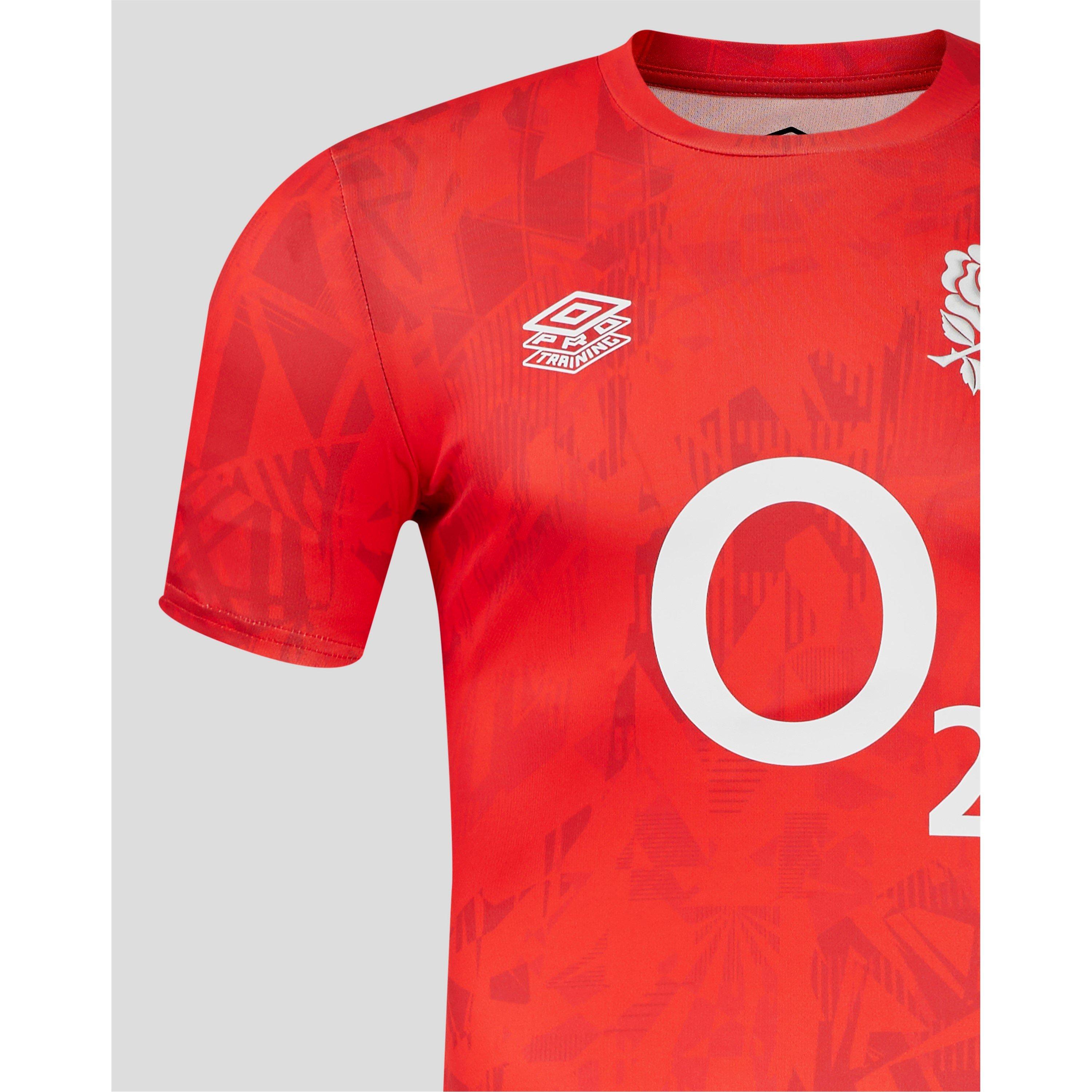 Umbro England Rugby Red Roses Warm Up Shirt 2024 Womens