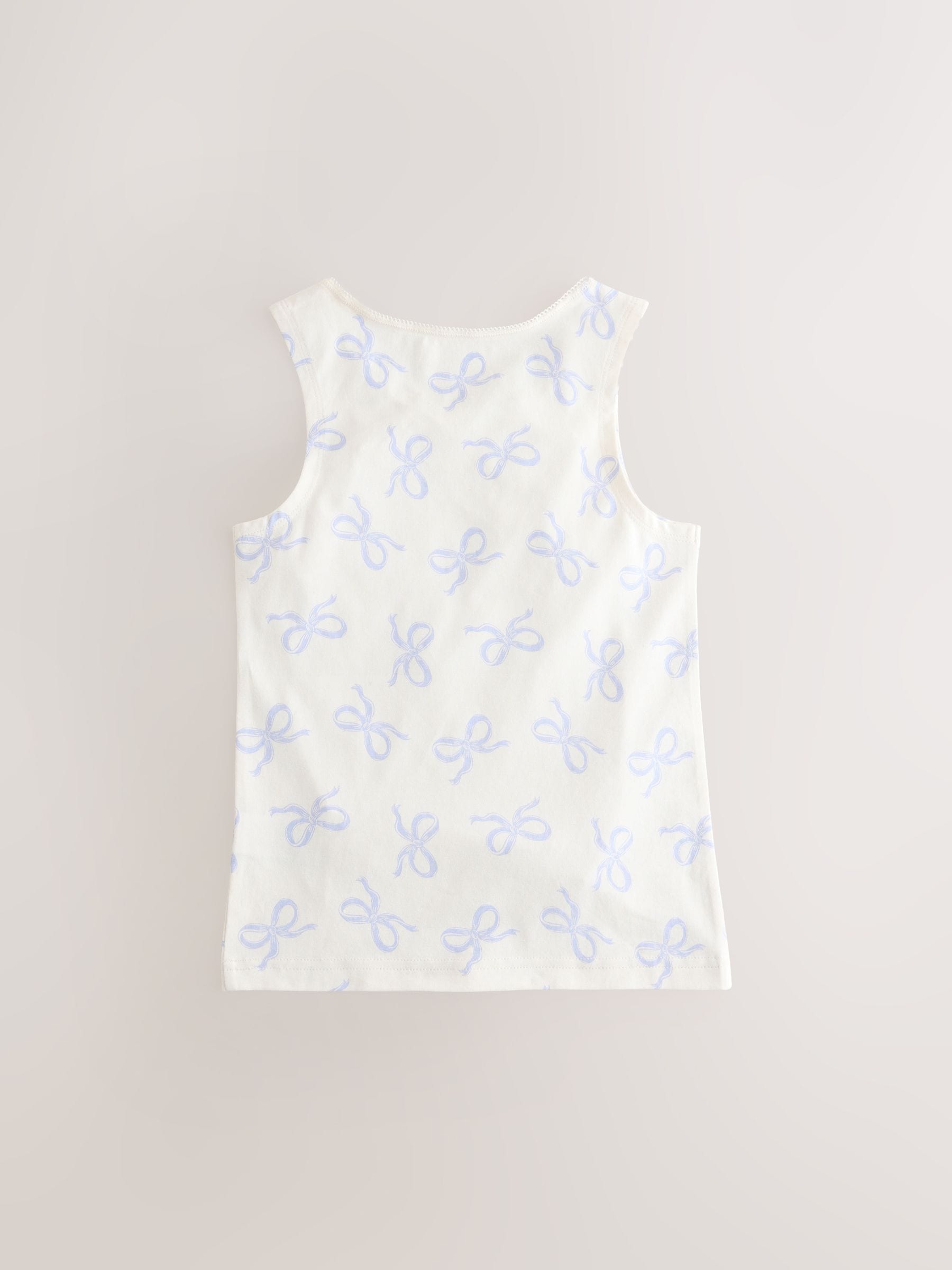 Blauw - Set van 3 hemdjes met print (1,5-16 jr)