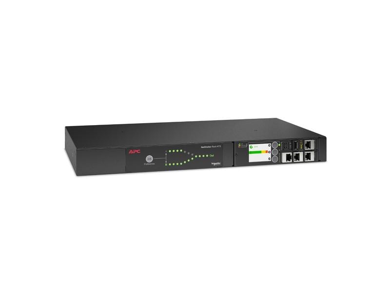 APC Automatic Transfer-Switch AP4421A IN: 10A 2xC14, OUT: 1 APC Netshelter Rack Automatic Transfer Switch, 1U, 10A, 230V, C14 IN, 12 C13 OUT, 50/60Hz
