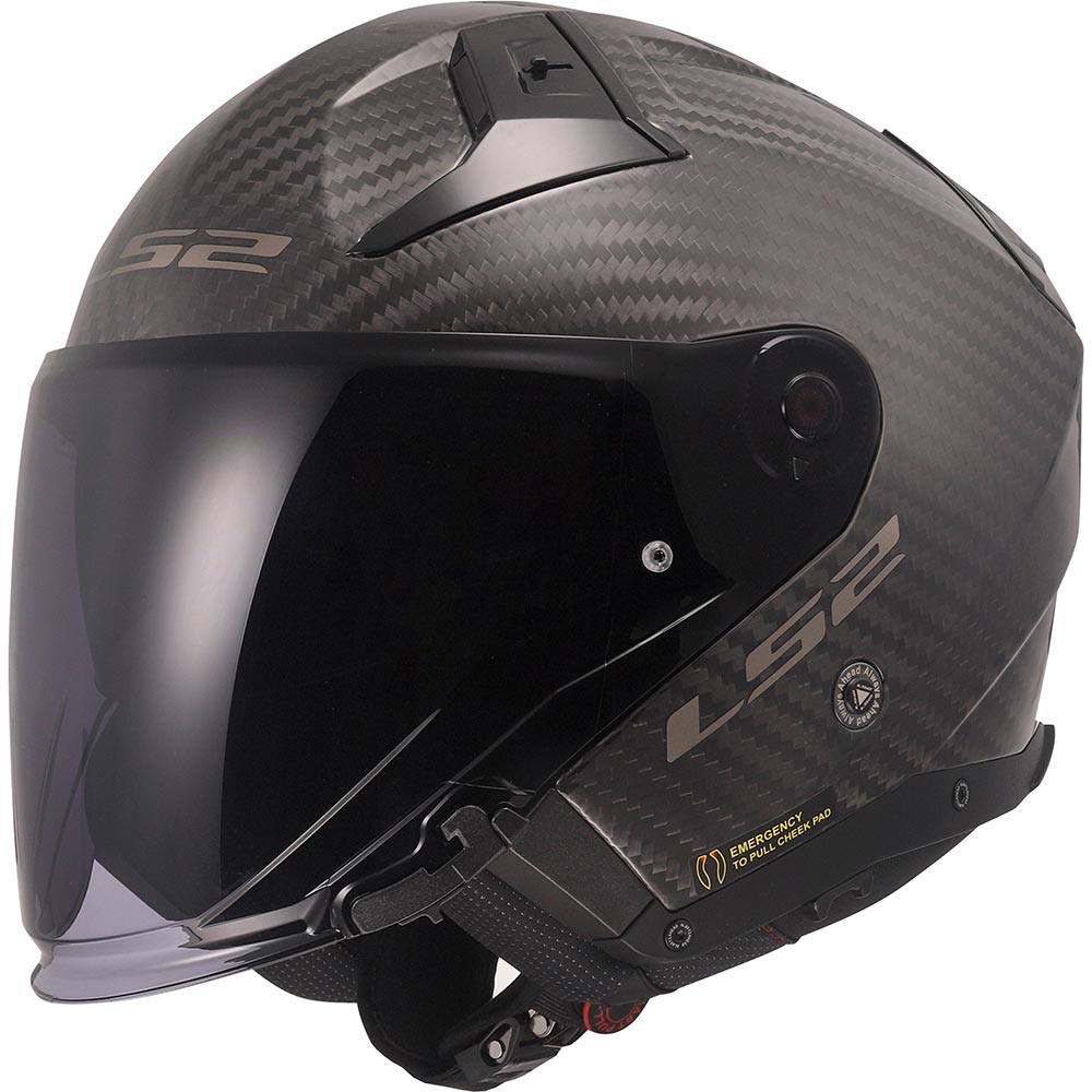 LS2 - Casque OF603 Infinity II Carbon Solid Noir Mat