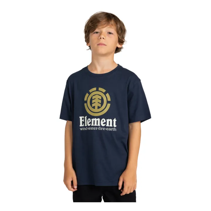 Element T-shirt Vertical Coton Bio | Bleu marine