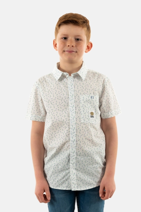 Chemises manches courtes teddy smith hook 202 blanc