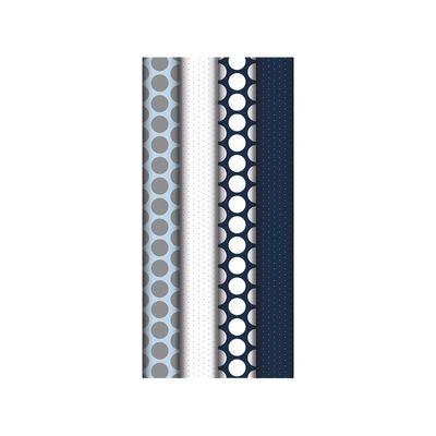 Clairefontaine Excellia - Papier cadeau - 70 cm x 5 m - 80 g/m² - différents modèles à pois bleu et blanc