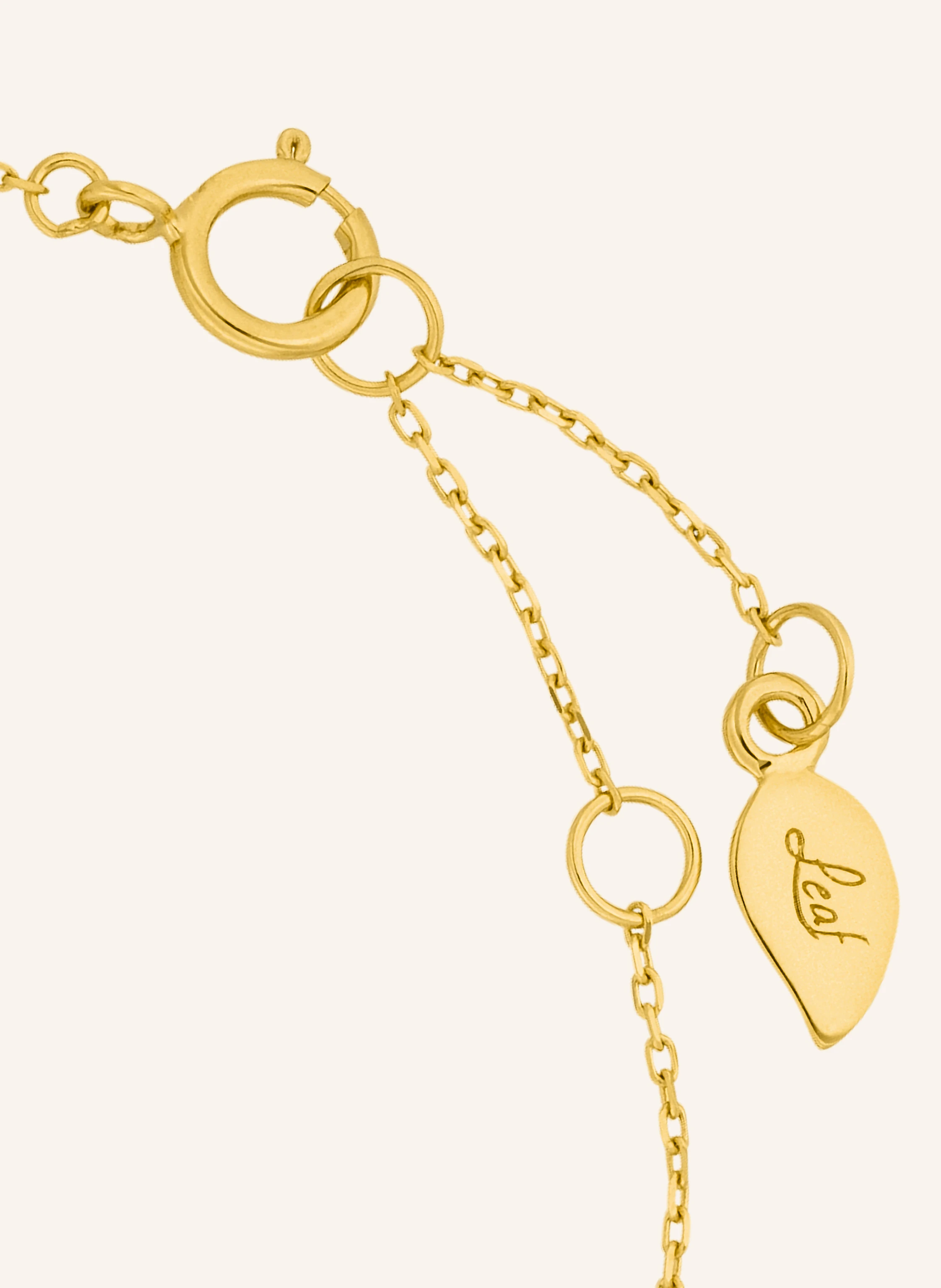 Leaf Armband INFINITY aus 18 Karat Gelbgold mit Diamanten