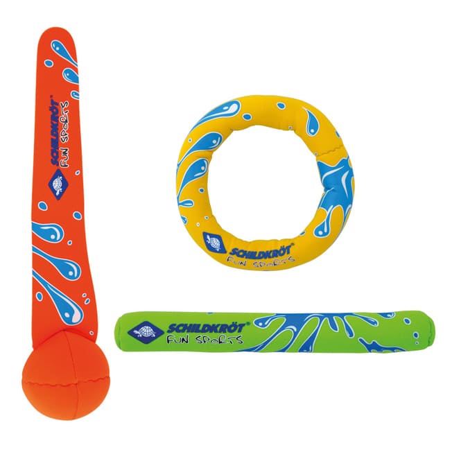 Schildkröt - Neopren Tauchset - 3 tlg. Stäbe, Ringe und Bälle
