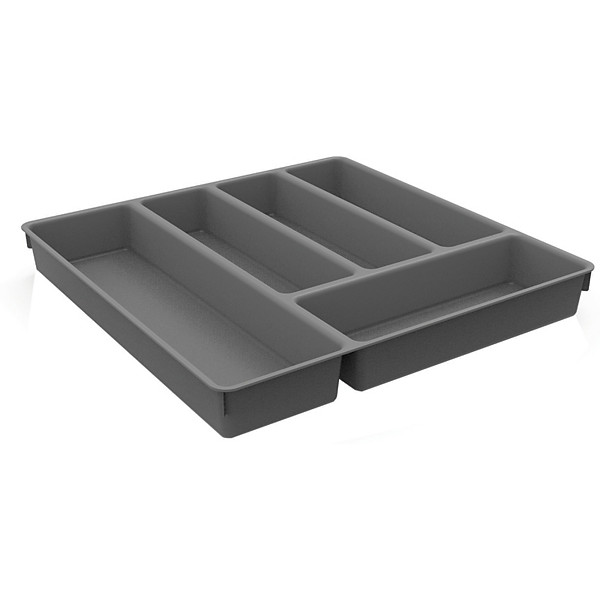 Range-couvert gris 5 compartiments