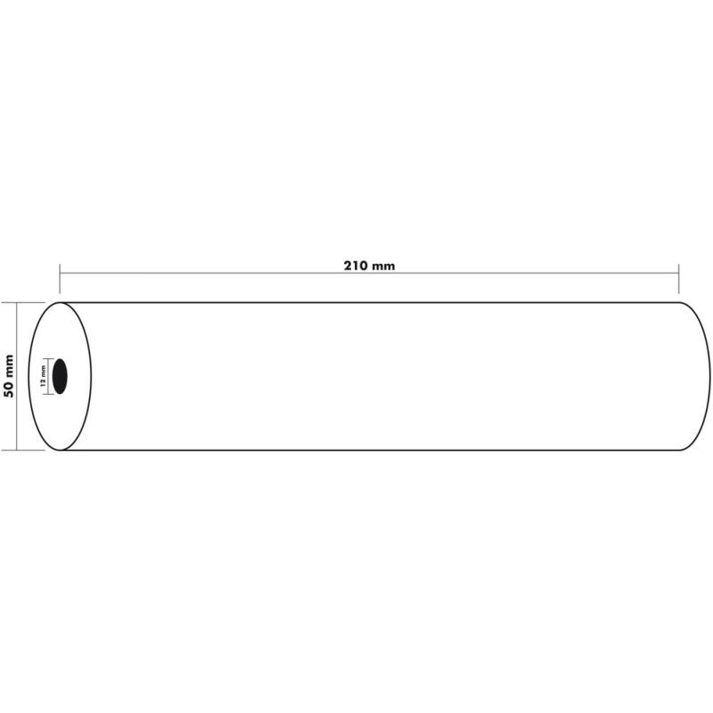 Bobines Exacompta 40925E - l 210 mm x L 28 m, Ø 50 mm - 1 pli(s) - paquet de 6