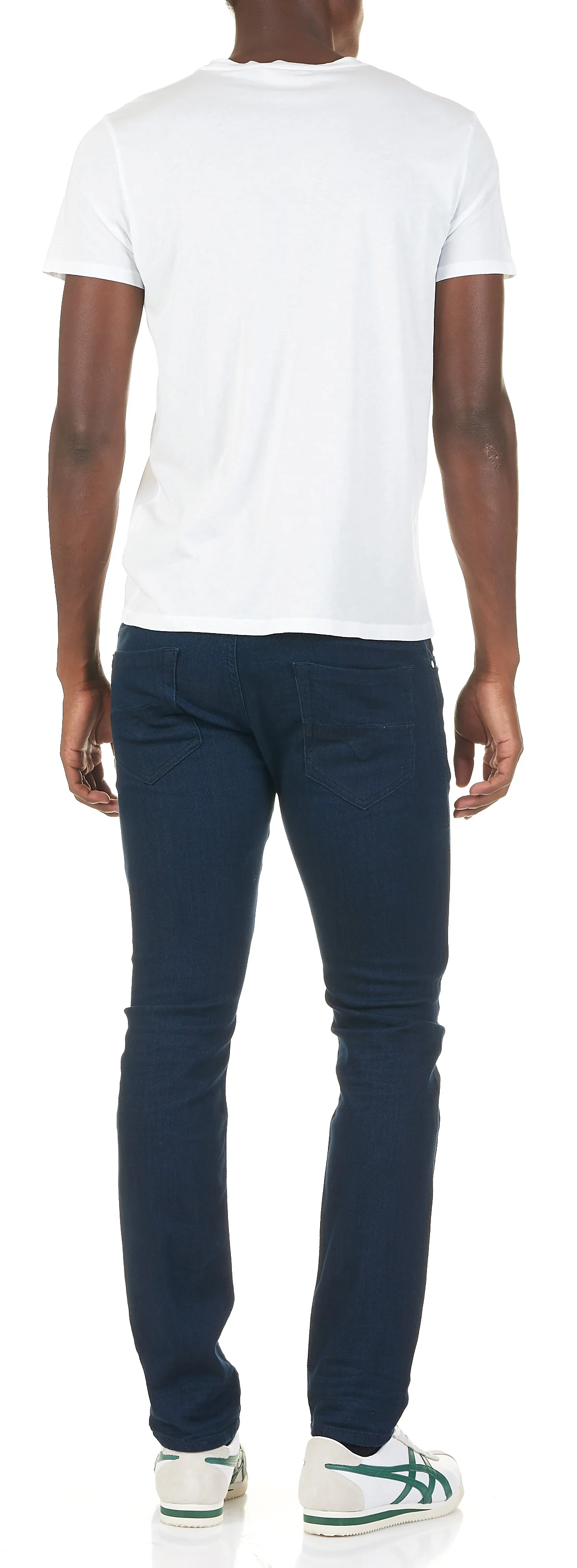 DECATUR - Tee-shirt col rond regular-fit en coton | Blanc