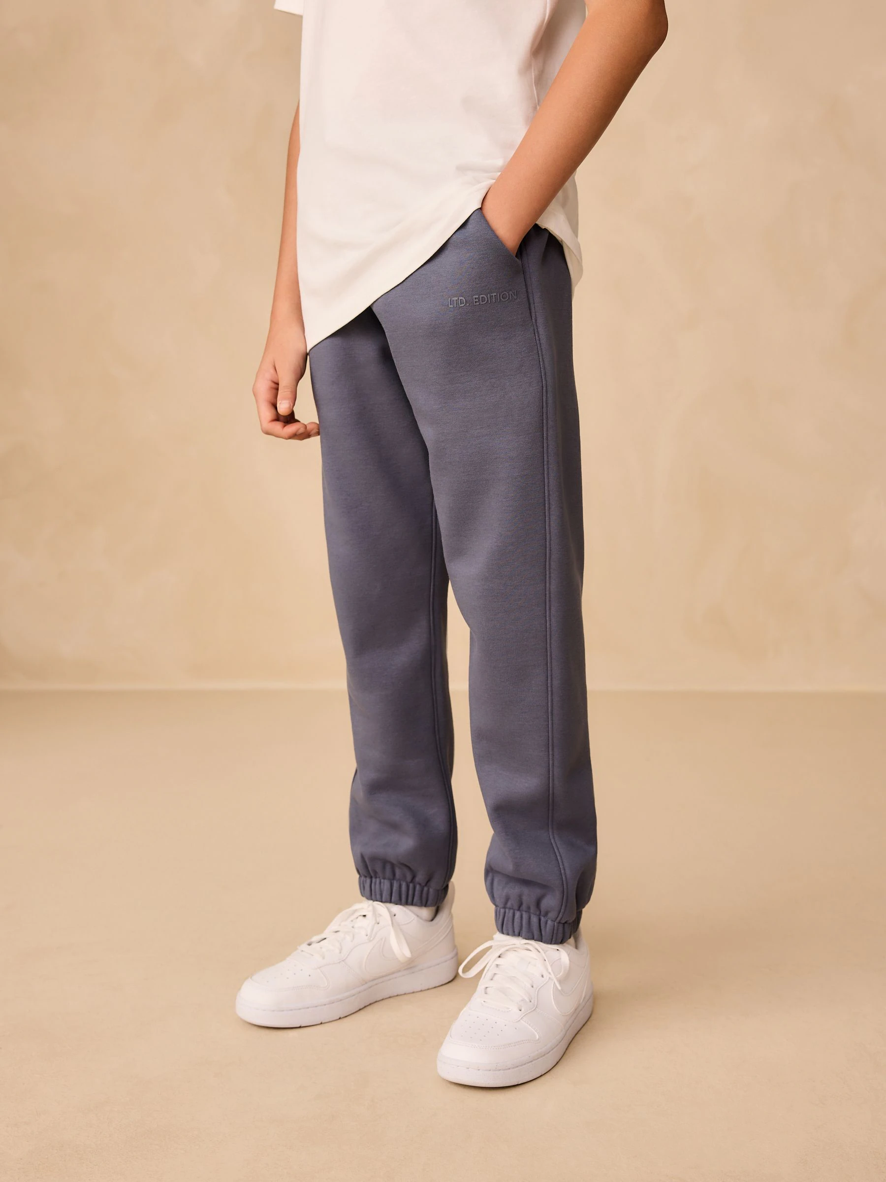Normaal blauw - Premium regular-fit joggingbroek (3-16jr)