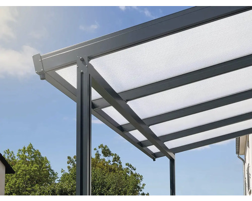 Gutta polycarbonaat holle kamerplaat/wandplaat 20-16 ZEBRAPLATE antraciet 2000 mm x 980 mm x 16 mm