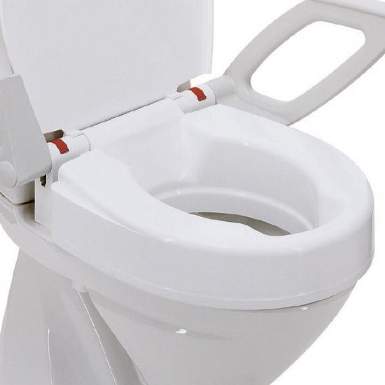 Aquatec 90000 toiletverhoger   10cm met deksel met armleuning wit