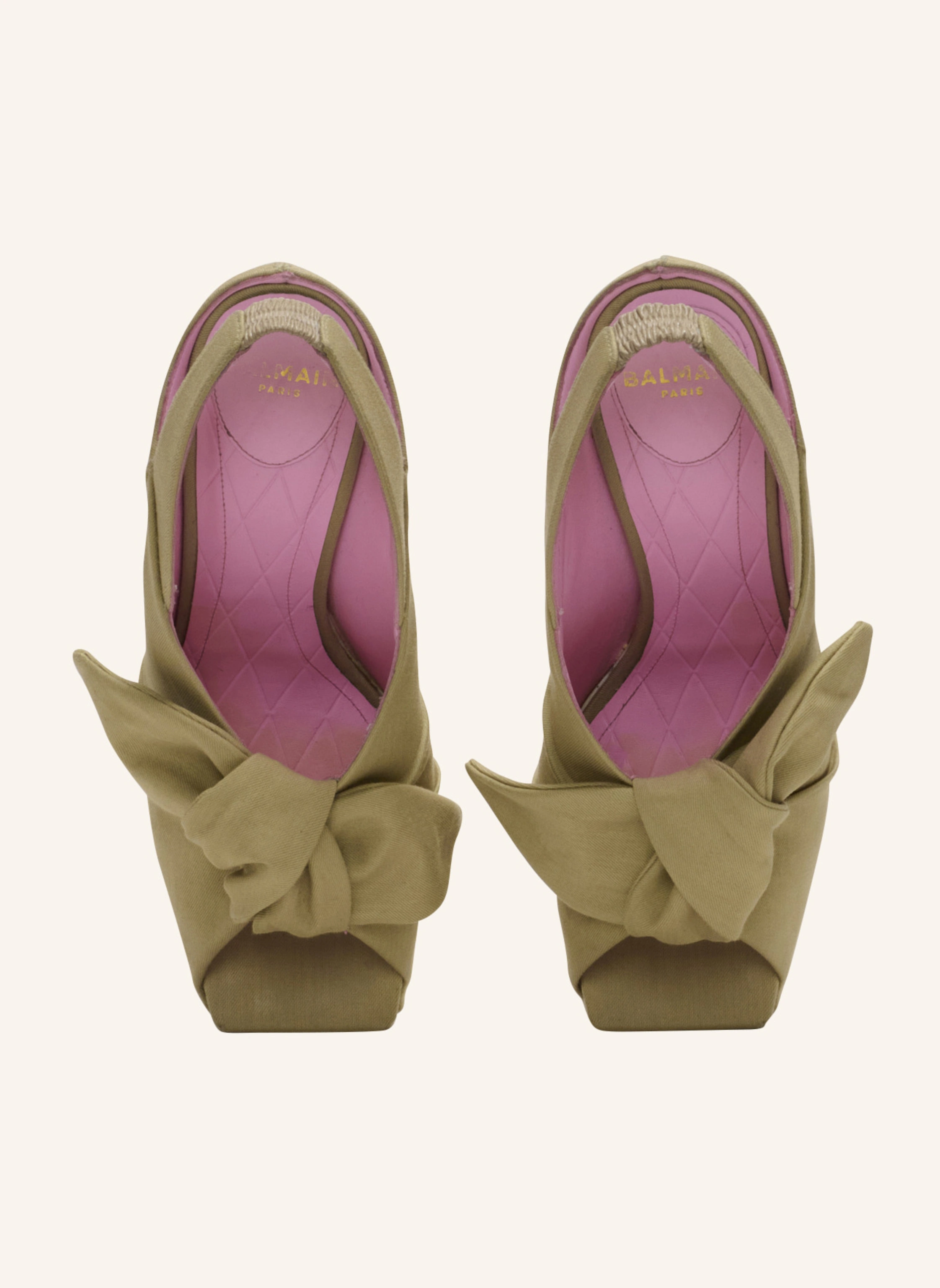 BALMAIN Sandalen Eden mit Plateausohle aus Baumwolle