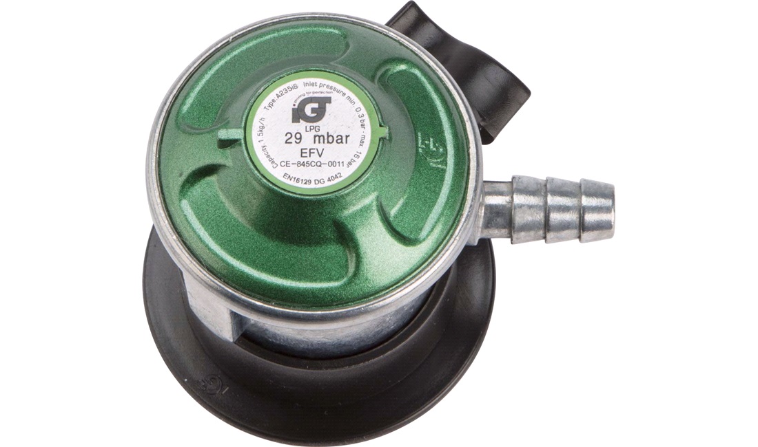 Gasregulator, Jumbo, Click-On, 10mm DK