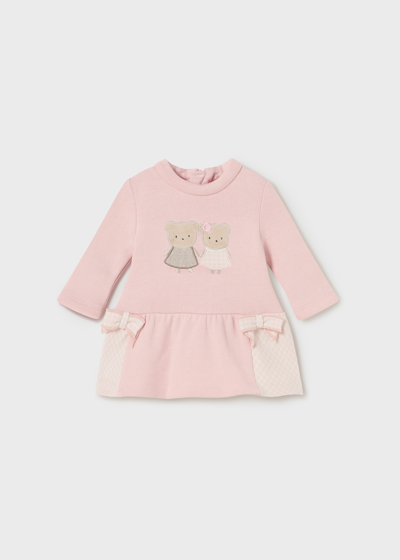 Vestido de aplique para recém-nascido