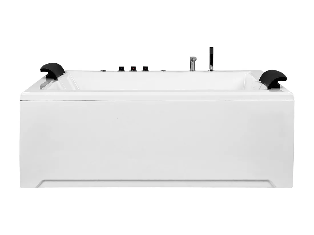 Baignoire balnéo blanche 183 x 142 cm SALAMANCA