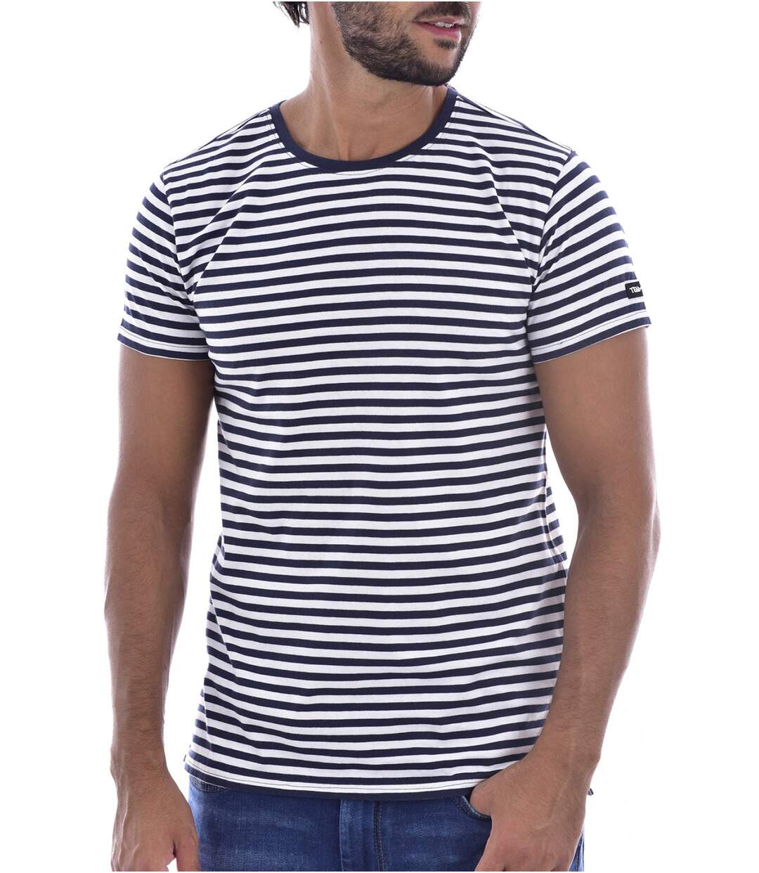 Tee shirt marinière  -  Homme - Teddy smith