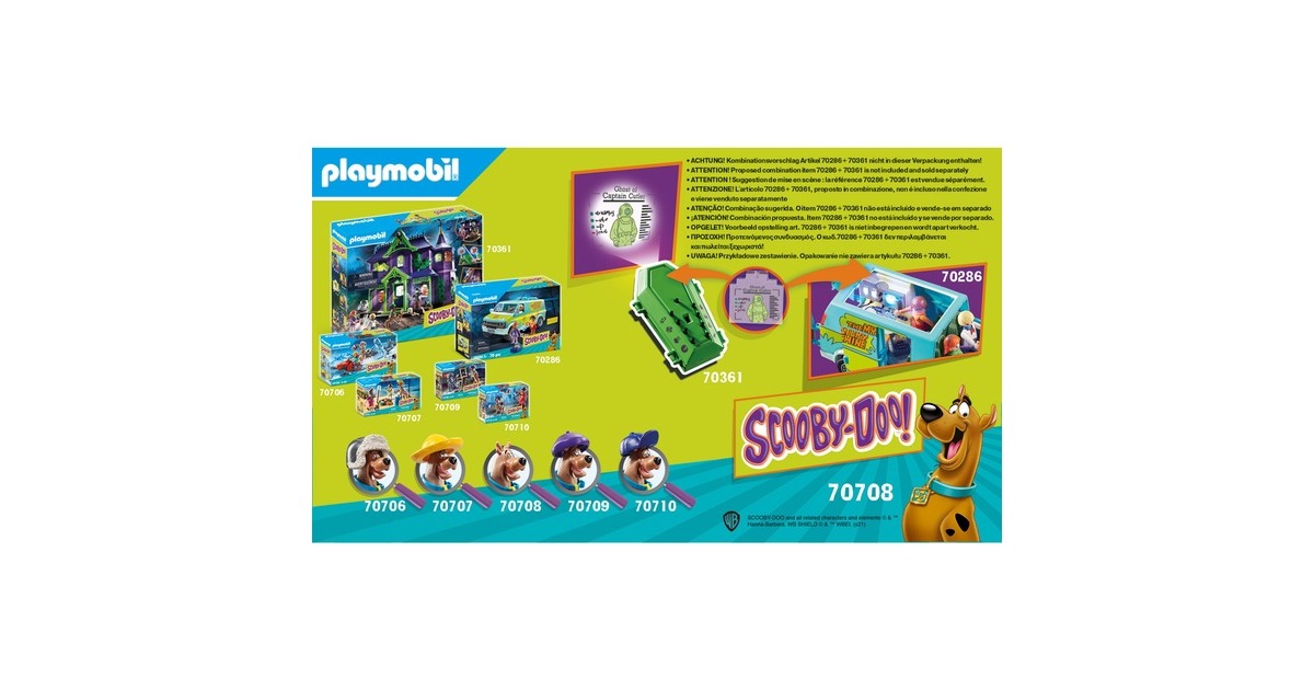 PLAYMOBILSCOOBY-DOO! - Avontuur met Ghost of Captain Cutler Constructiespeelgoed  (70708)