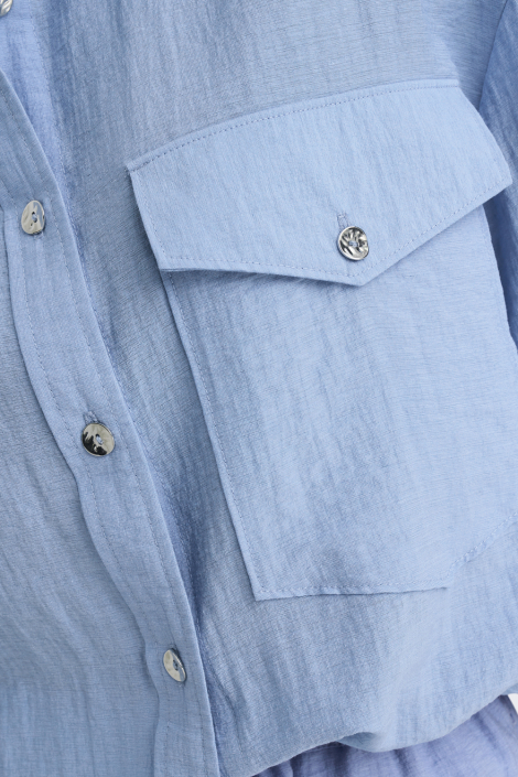 Only blauwe dames blouse