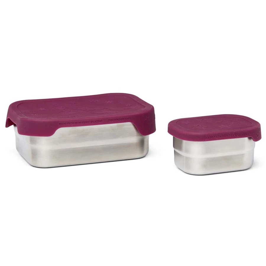 Ergobag Zubehör - Brotzeitbox Edelstahl 2tlg. 16 cm Pferdestar