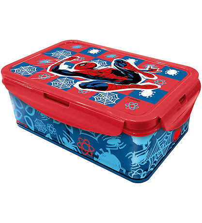 Spider-Man Brotdose - 21x13 cm - Blau/Rot