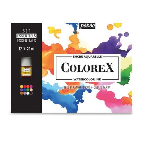 pébéo Colorex Aquarelltusche Essentials-Sets