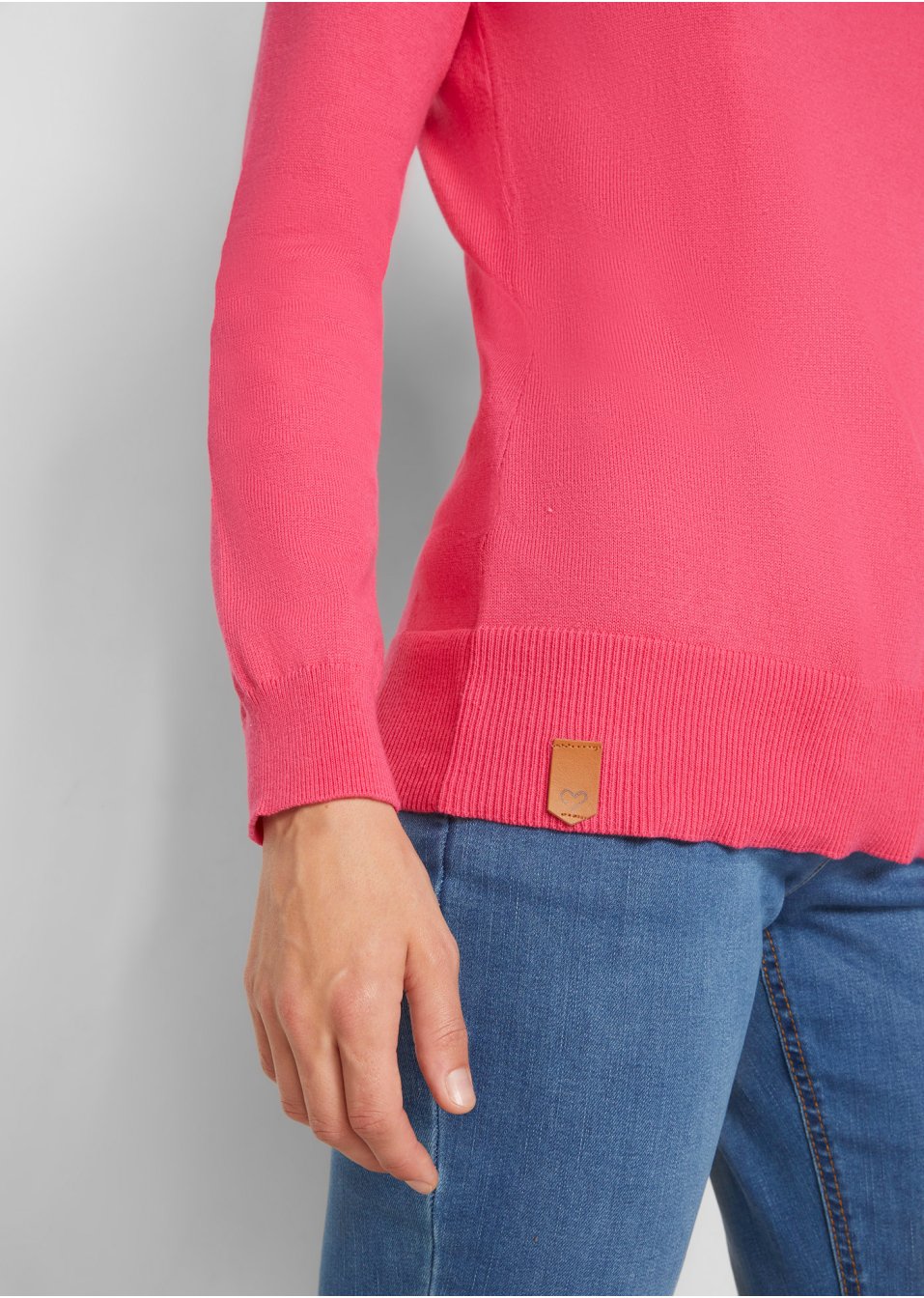 Pull en fine maille à col large