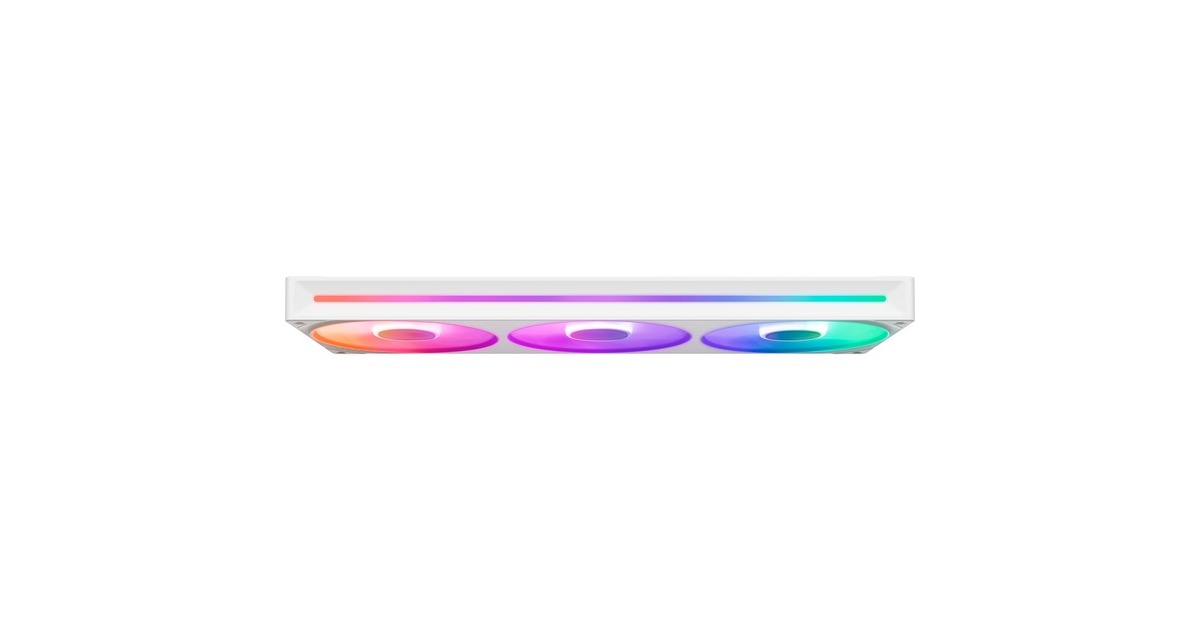 NZXTF360 RGB CORE case fans  (Wit, 3 stuks, 360 x 120 x 26 mm)