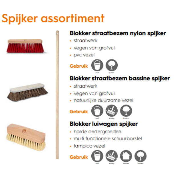Blokker Straatbezem Nylon Spijker