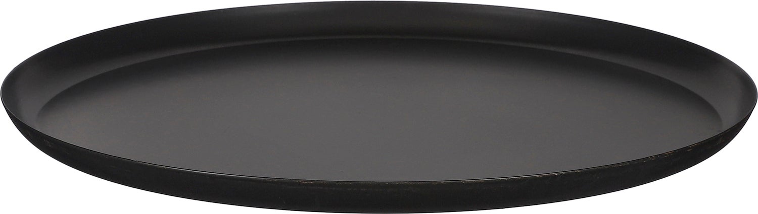 Mica Decorations decoratiebord Ward zwart D 30 H 1 cm