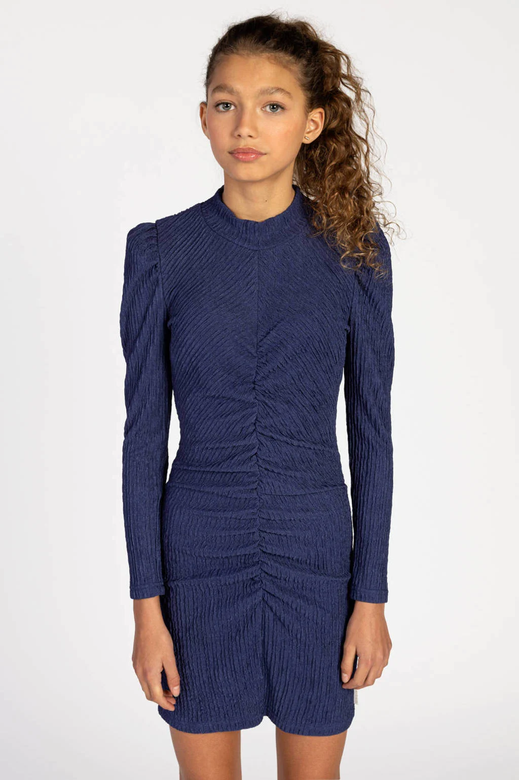 AI&KO korte jurk blauw
