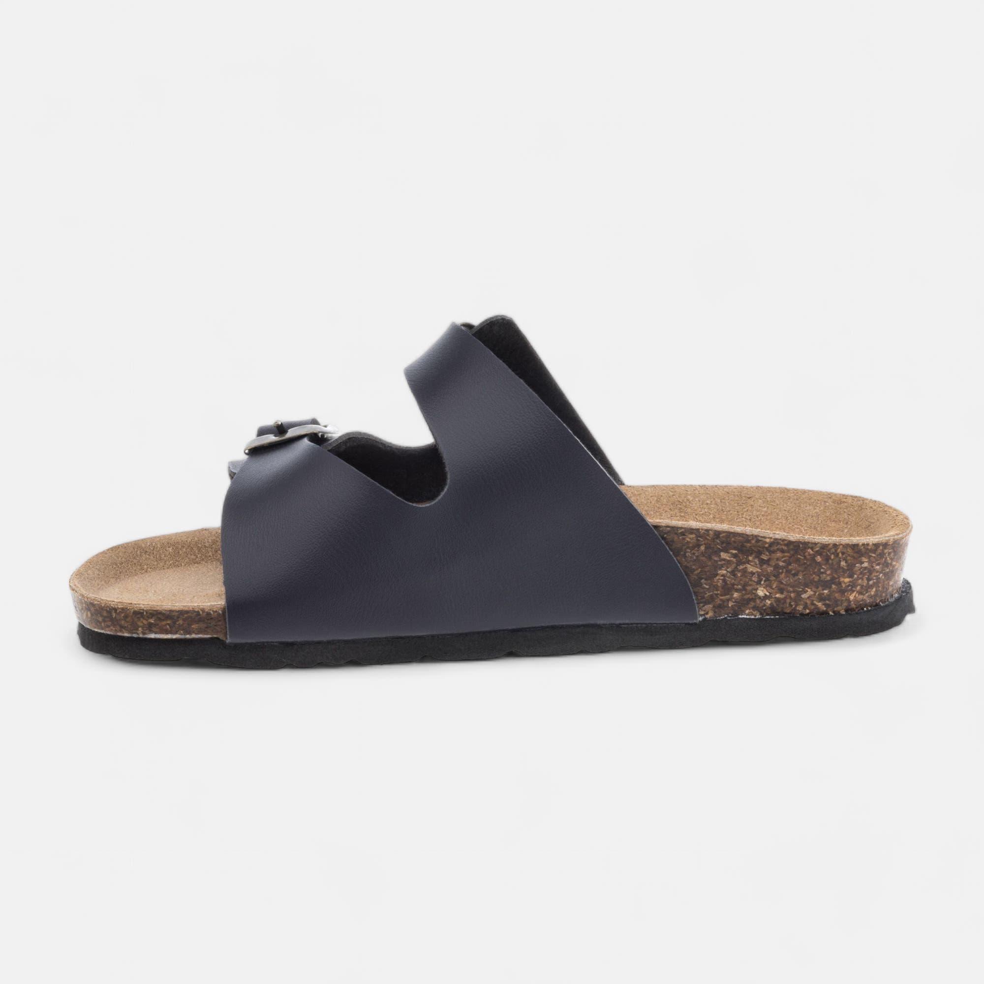 Mules semelle liège Garçon bleu