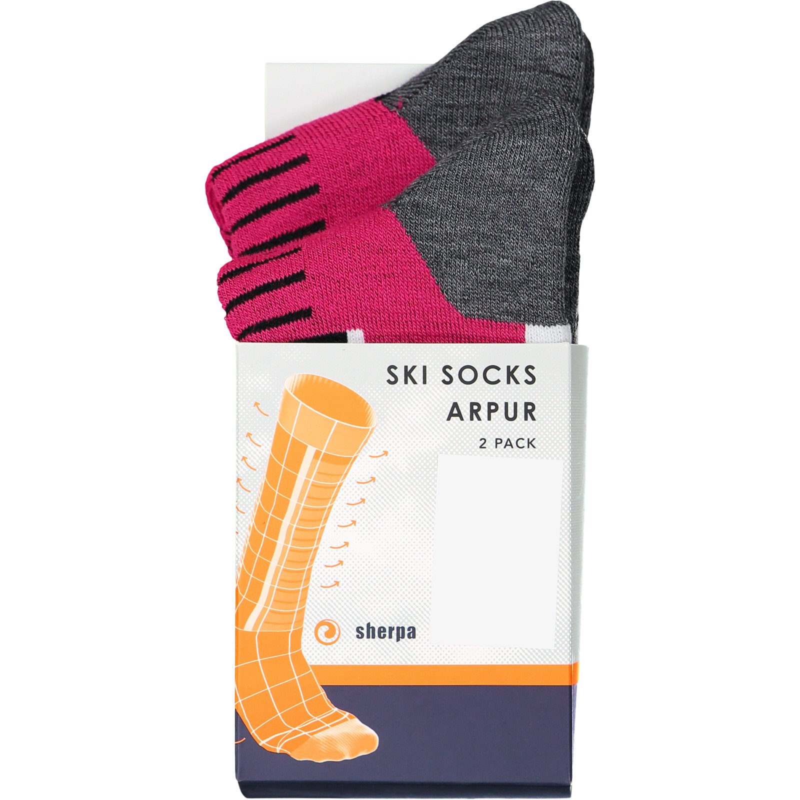 Sherpa Damen-Skisocken Arpur 2 Paar 37-38
