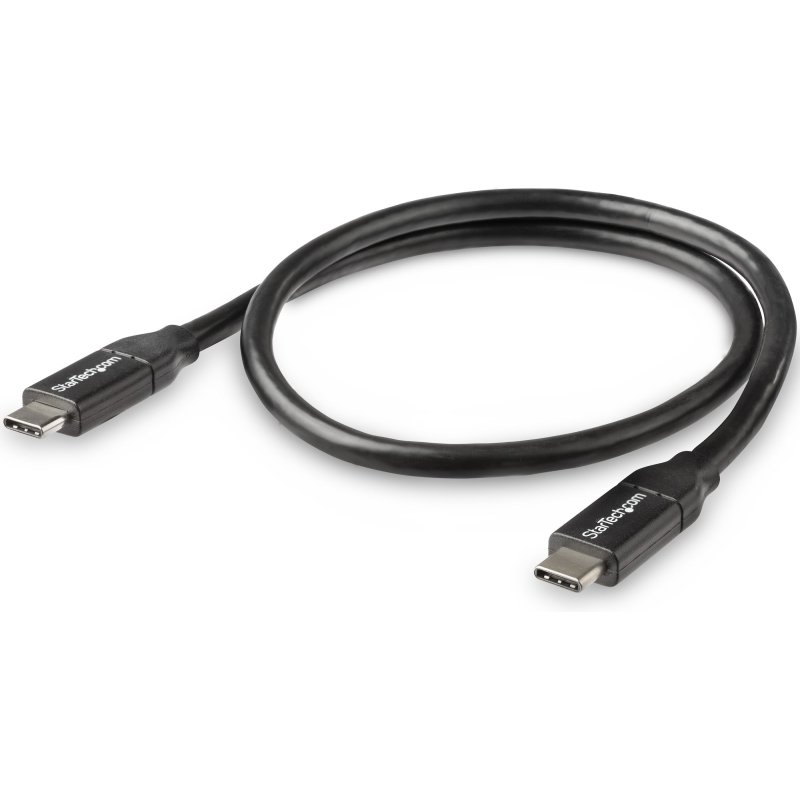 StarTech.com Câble de Charge Rapide USB-C de 50cm, Charge et Synchronisation, 100W (5A) PD, USB 2.0, Certifié USB-IF - Cordon de Charge USB C