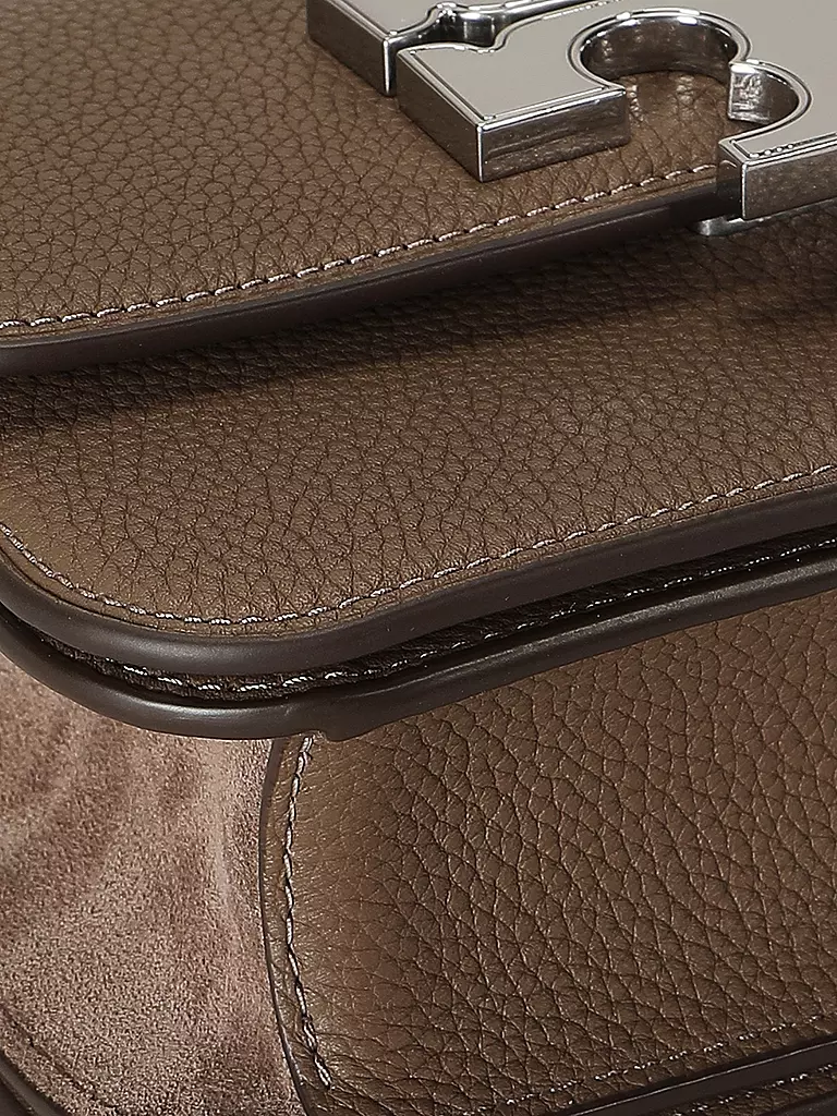 TORY BURCH Ledertasche - Umhängetasche ELEANOR Small braun