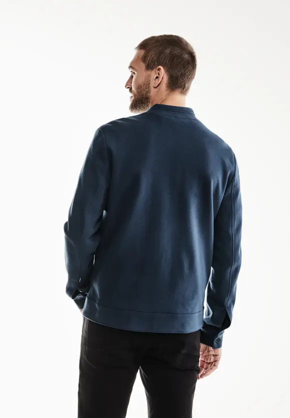 Piqué Blouson - dark dust blue