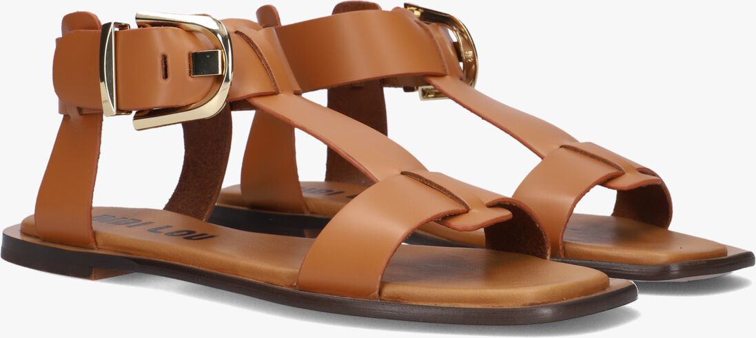 bruine bibi lou platte sandalen 901z10aa