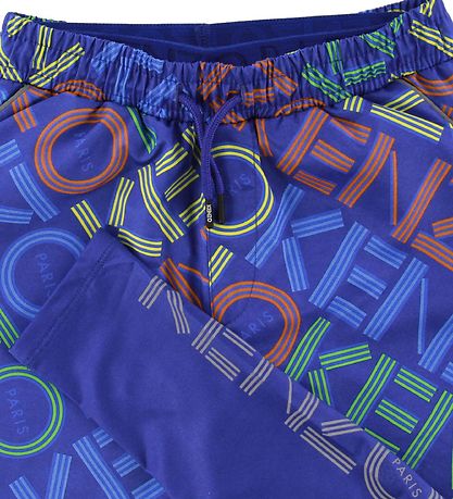Kenzo Leggings/Shorts - Exklusive Edition - Vivid Blue m. Logo
