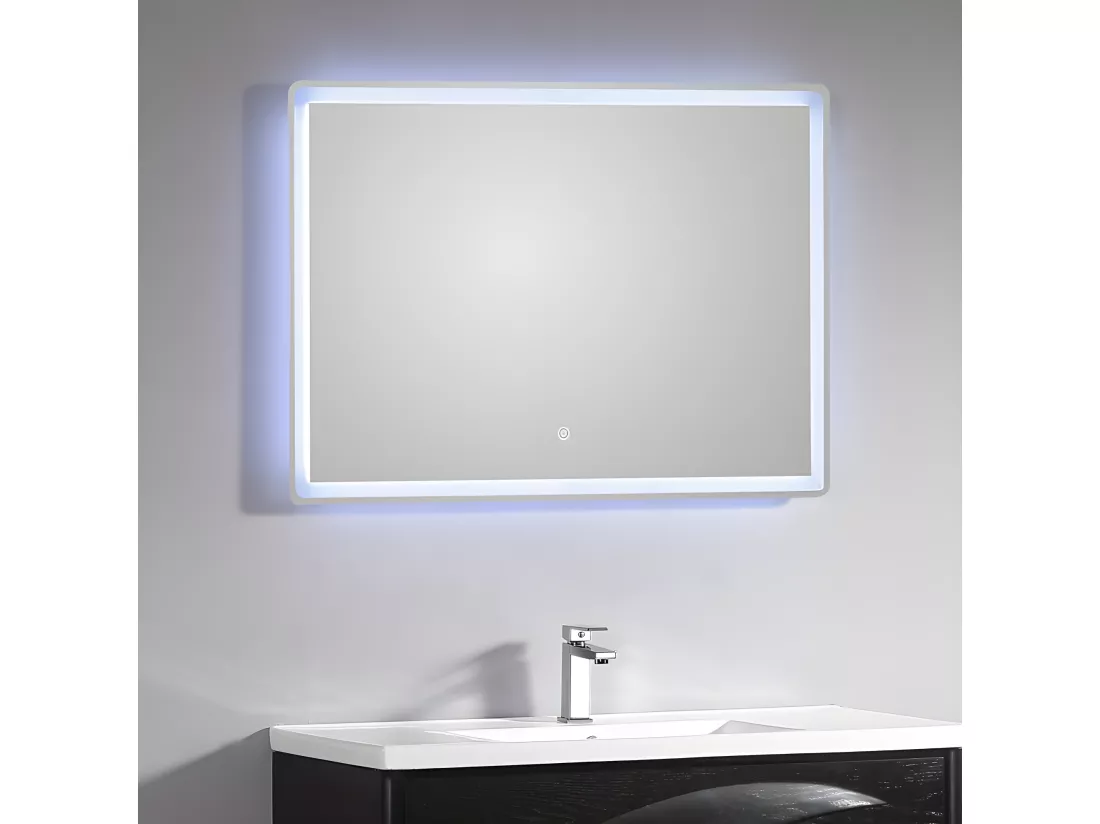 Miroir salle de bain lumineux 75 x 66 cm