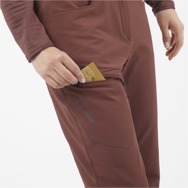 Pantalon randonnée SALOMON WAYFARER WARM PANTS W RUM RAISIN