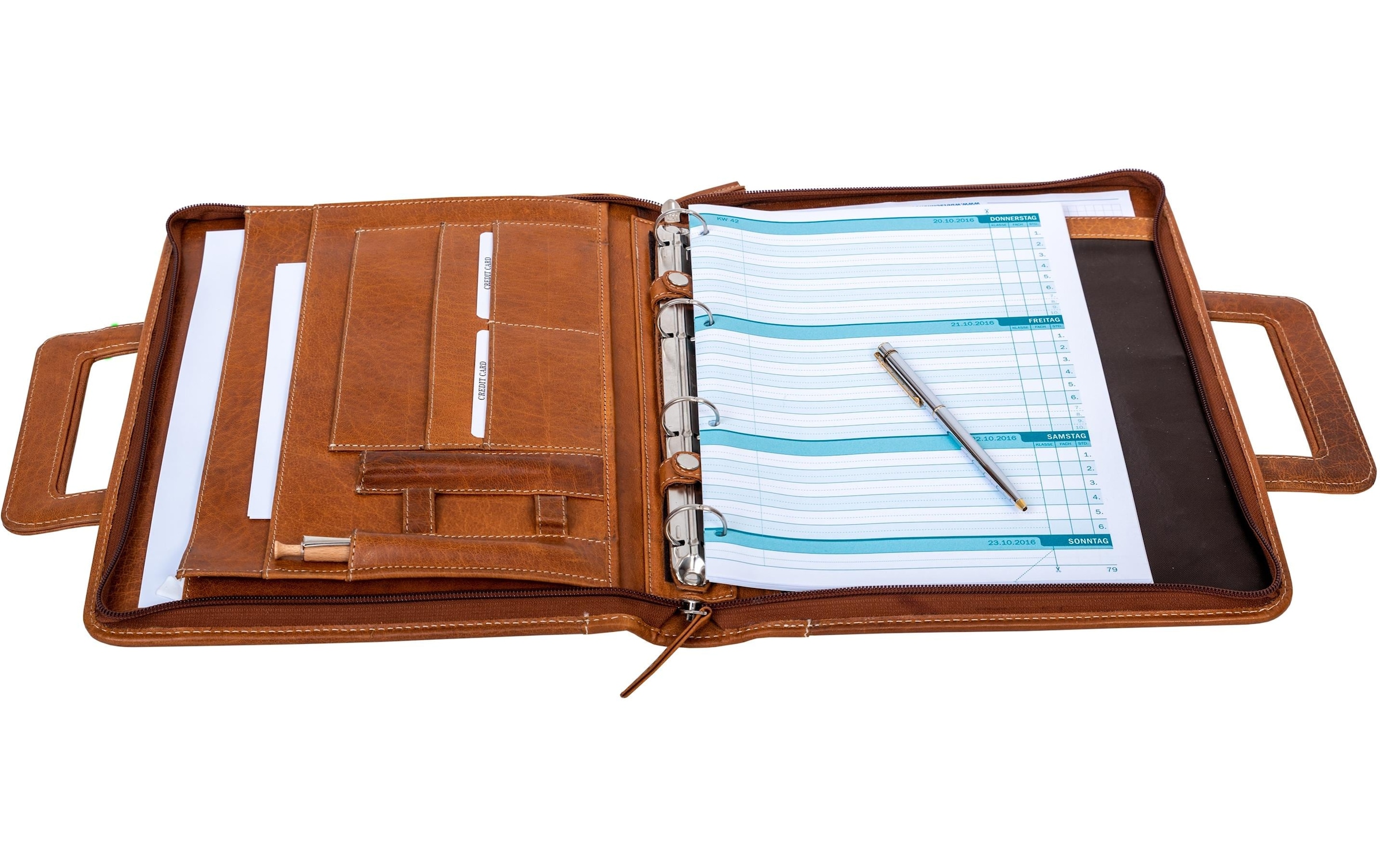 ALPENLEDER Dokumententasche »Leder – cognac«