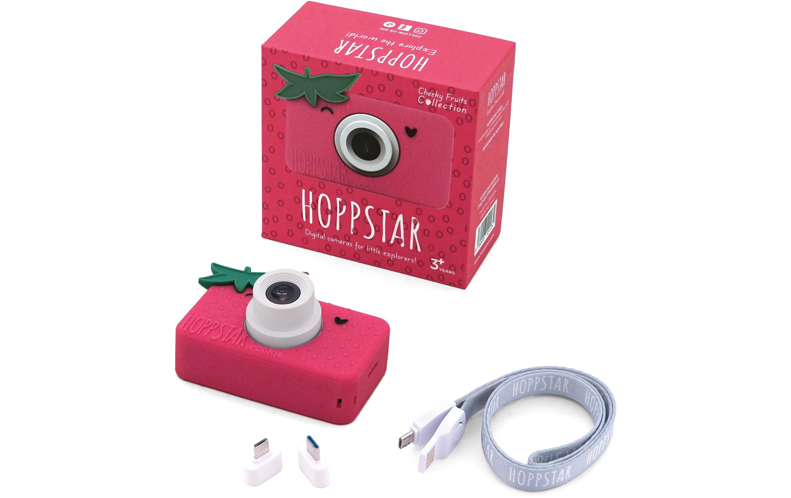 Kinderkamera Digitalkamera Hoppstar Rookie Kids StrawbellaKamera mit beliebten Funktionen wie Fotorahmen, Fotofilter und Gesichtserkennung