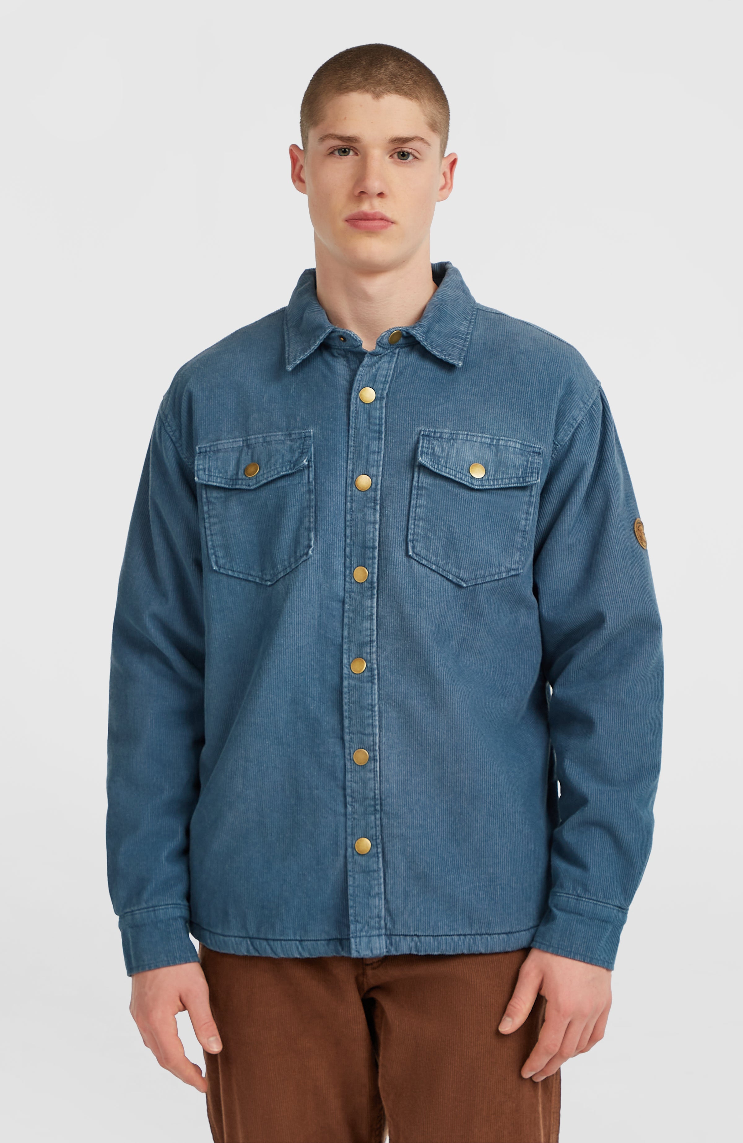 O'Riginals Corduroy overshirt met fleecevoering