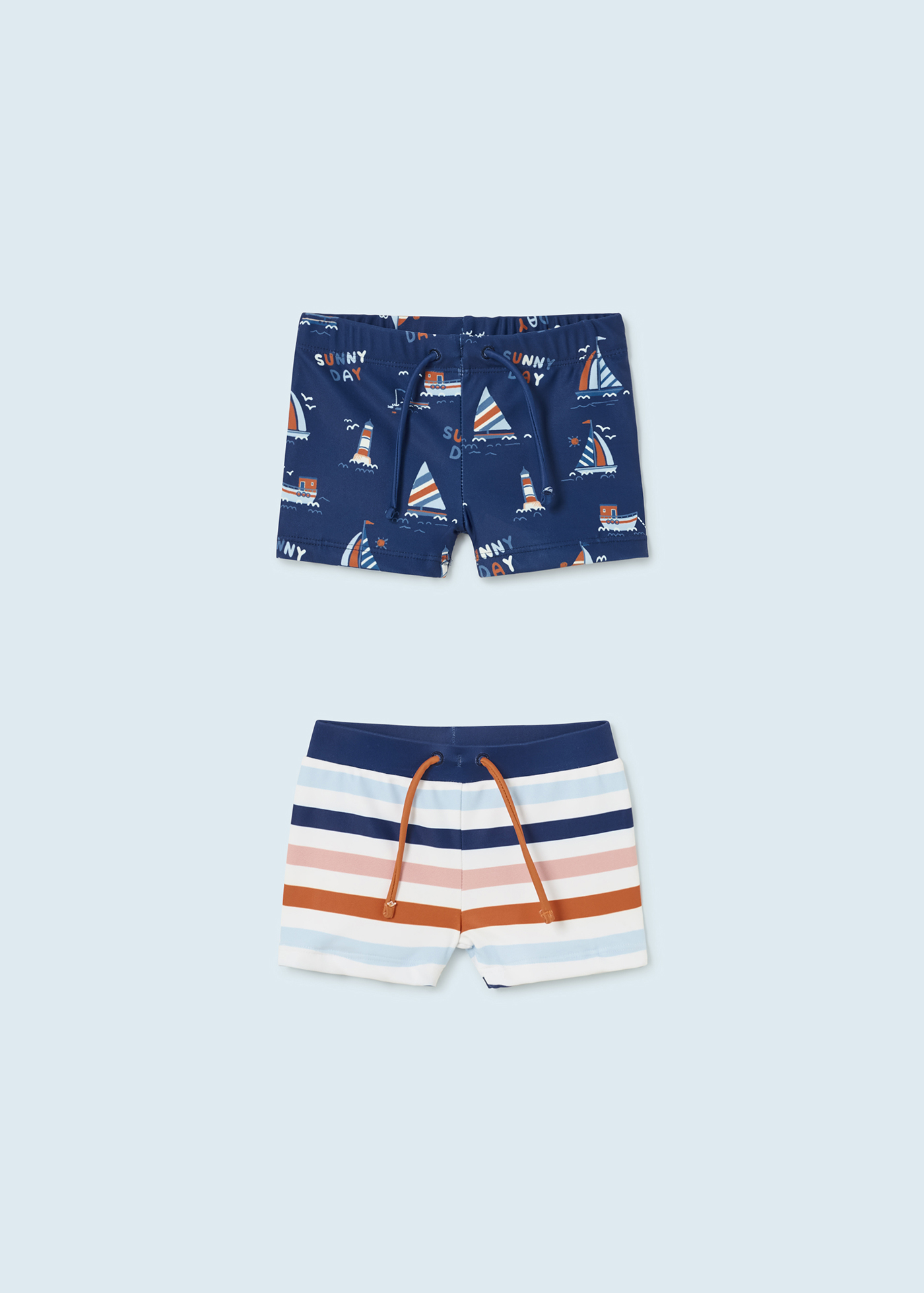 Conjunto de 2 maiôs estampados para bebê