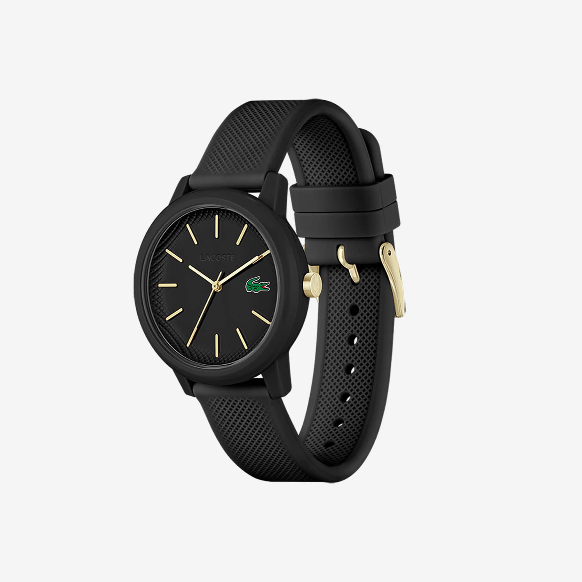 Montre femme Lacoste.12.12 avec bracelet en silicone noir Montres - Blanc - Lacoste - Femme