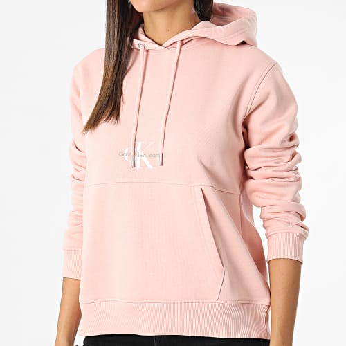 Sweat Capuche Femme Monologo 8983 Rose