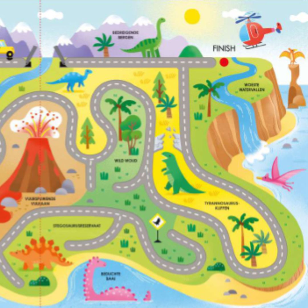 Uitgeverij usborne volg met je vinger dinosaurus