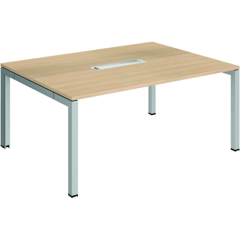 Table de réunion L 160 x P 120 cm piètement métal avec top access Arko