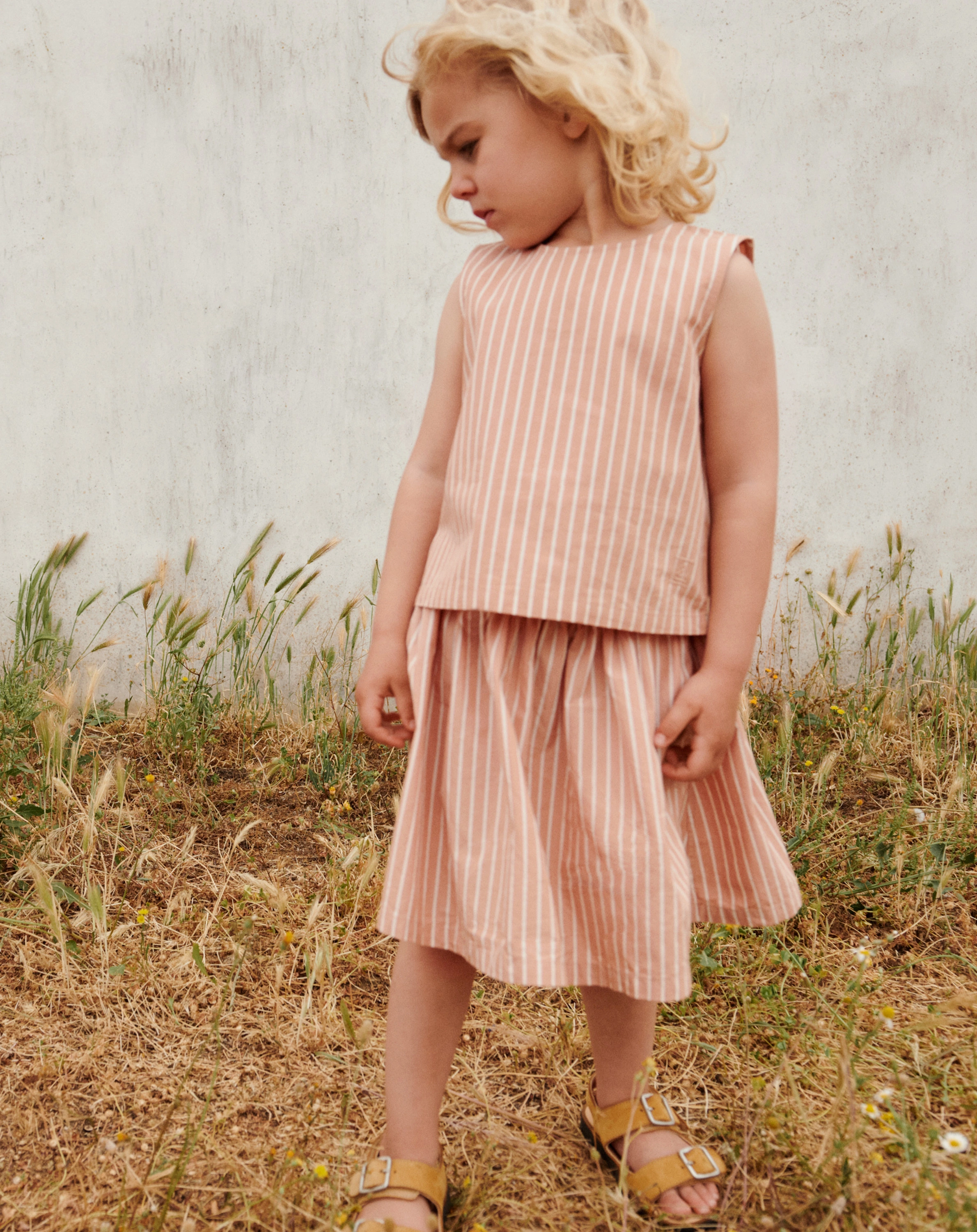 Rock PADUA gestreift in creme/rose tuscany